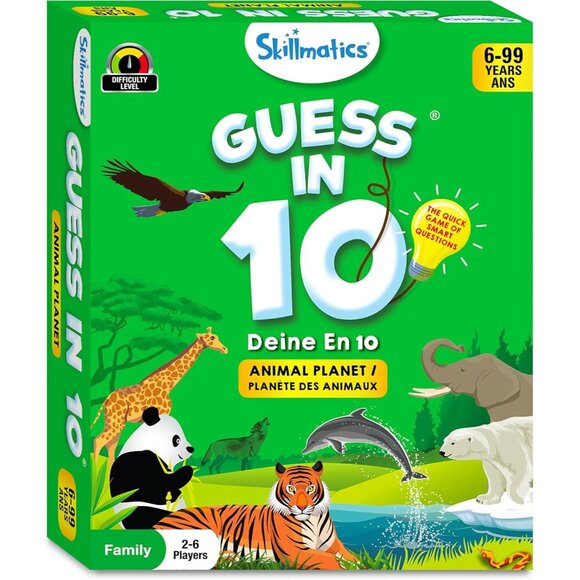 Skillmatics Guess in 10 Animal Planet  Fun Trivia Card Game for Ages 6 10 and up - Picture 9 of 9